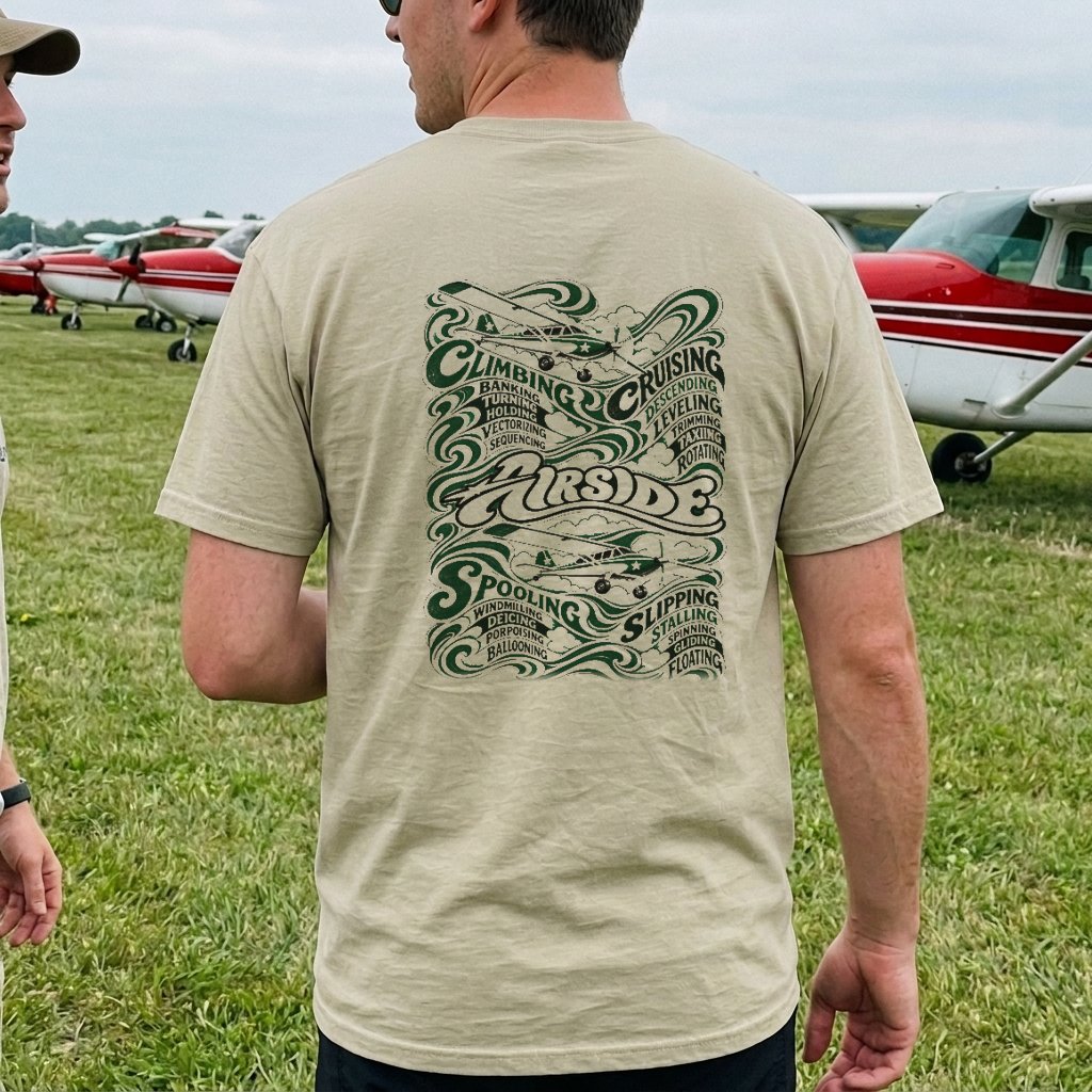 Airside Spinner Verbs Tee